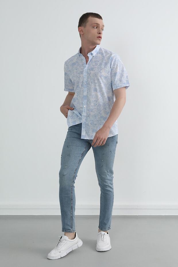 Soyut Desen Gömlek - 6