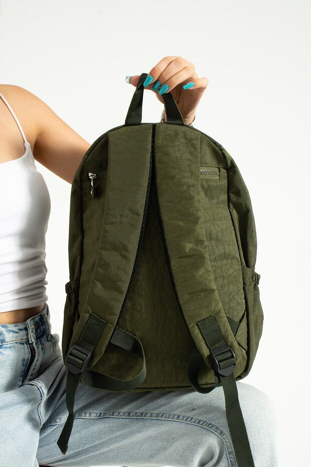 MEGA GREEN KIPLING MULTI COMPARTMENT SCHOOL BAG AND DAILY BACKPACK - 2