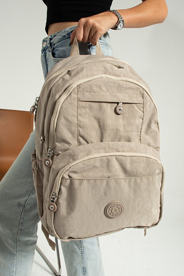 MEGA KREM KIPLING MULTI COMPARTMENT SCHOOL BAG AND DAILY BACKPACK - 4