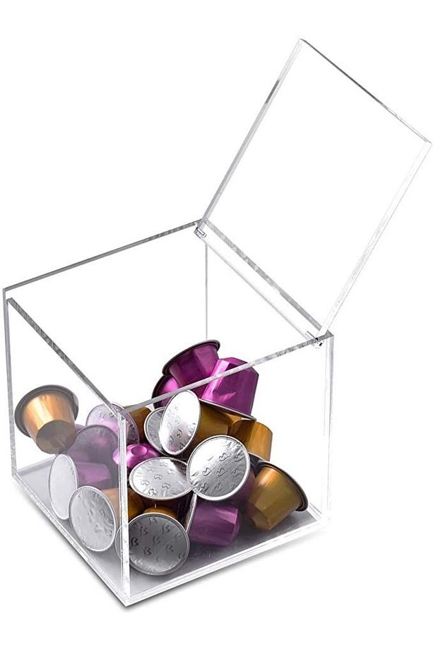 Nespresso Tchibo Kapsül Kahve Saklama Kabı Kutusu Açılır-Kapanır Kapak - 3