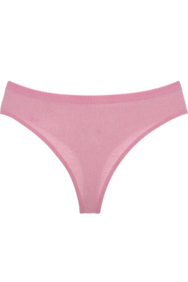 5'li Paket Tek Renk Tanga - 4