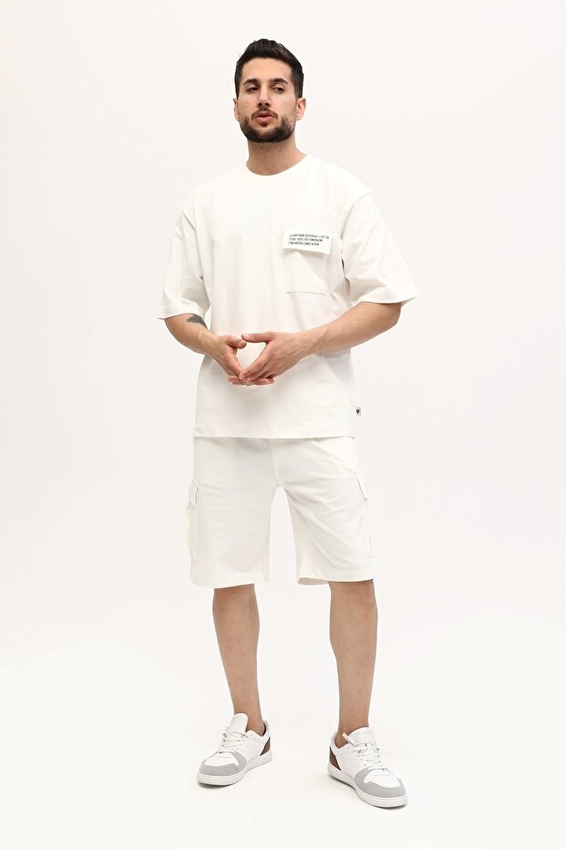 Men's Printed Oversize Shorts Set