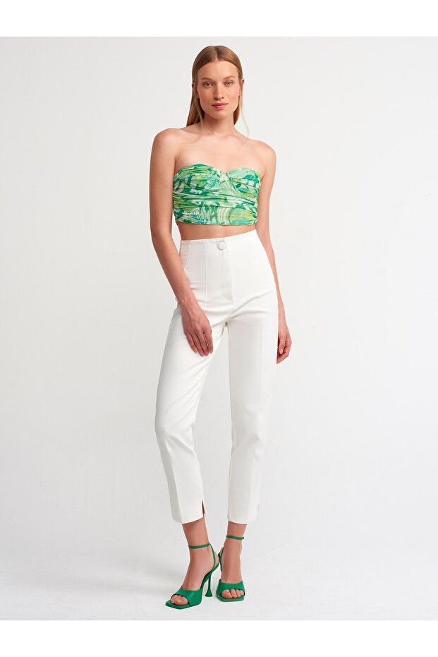 20161 Crop Top-yeşil - 3