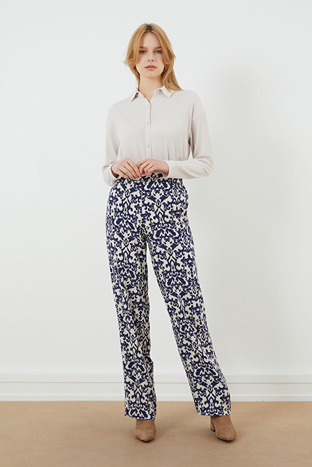 Desenli Pantolon - 3