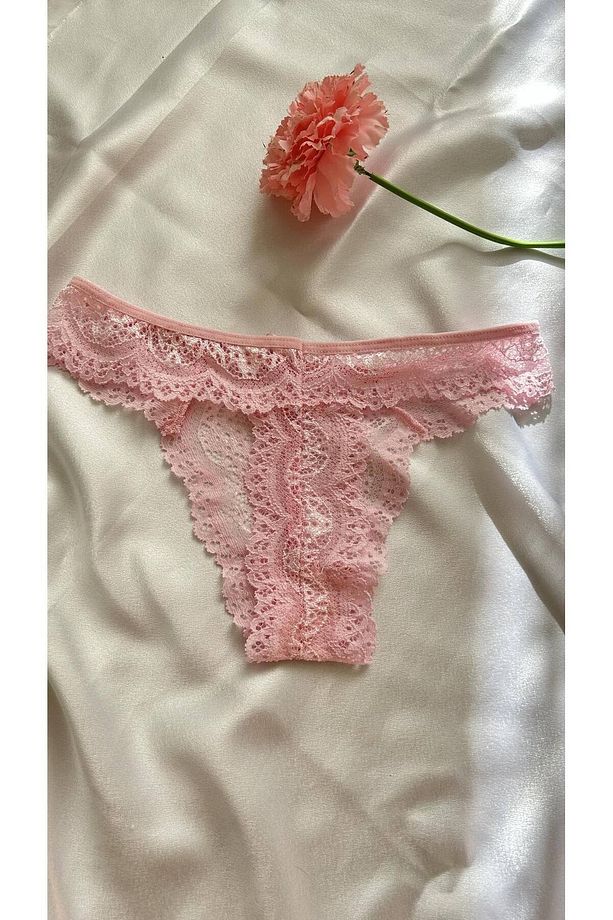 Şeker Pembesi Tanga & String - 4