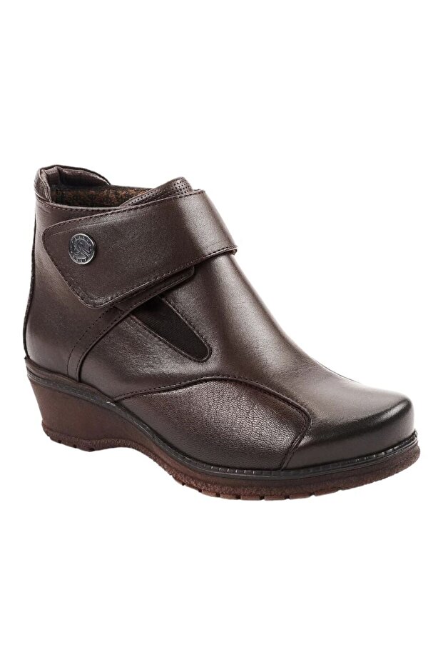 25651-K Vionic Kahve Kadın Comfort Deri Hallux Bot - 1