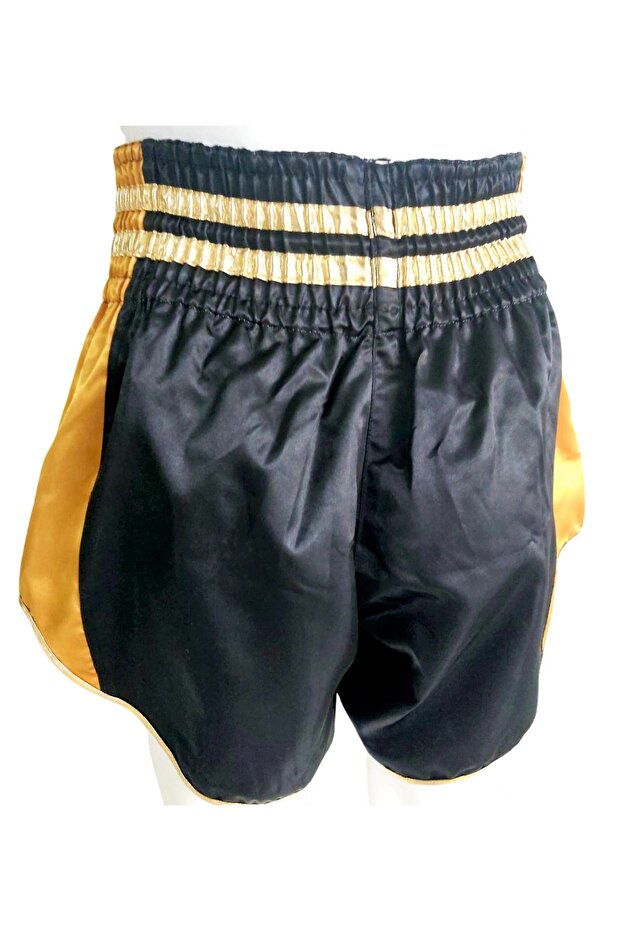 Muay Thai Elite Şort (Siyah-Gold) - 3