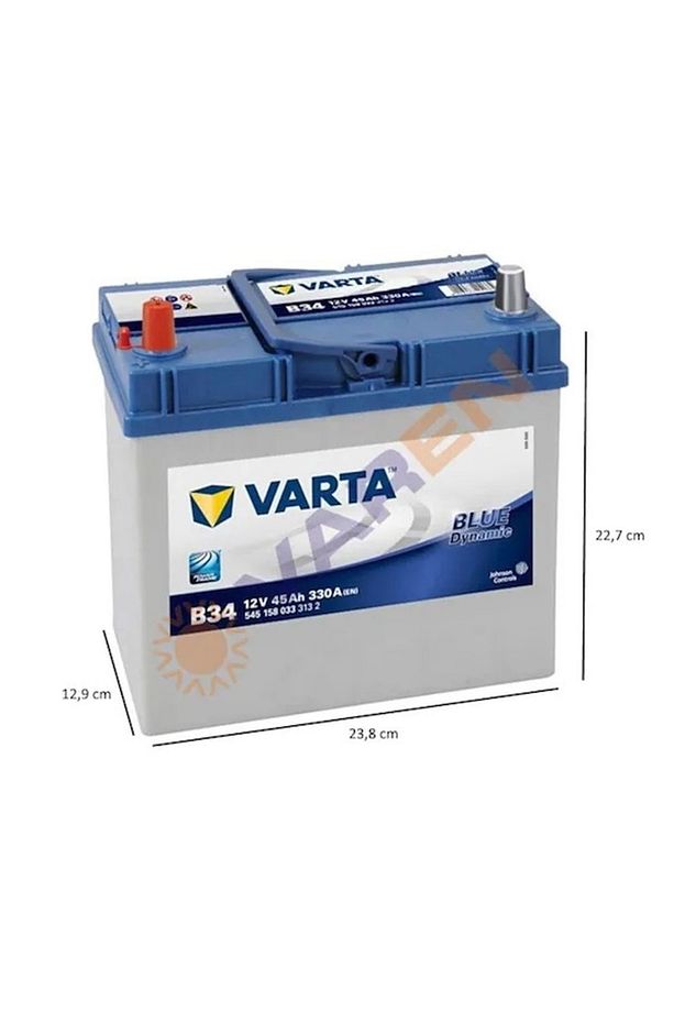 Blue Dynamic 12V 45 Ah Amper B34 Ters Kutup Akü - 2