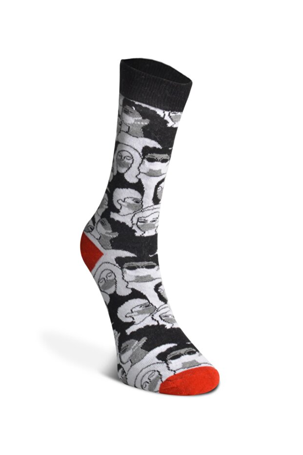 Patterned Single Socks - 1