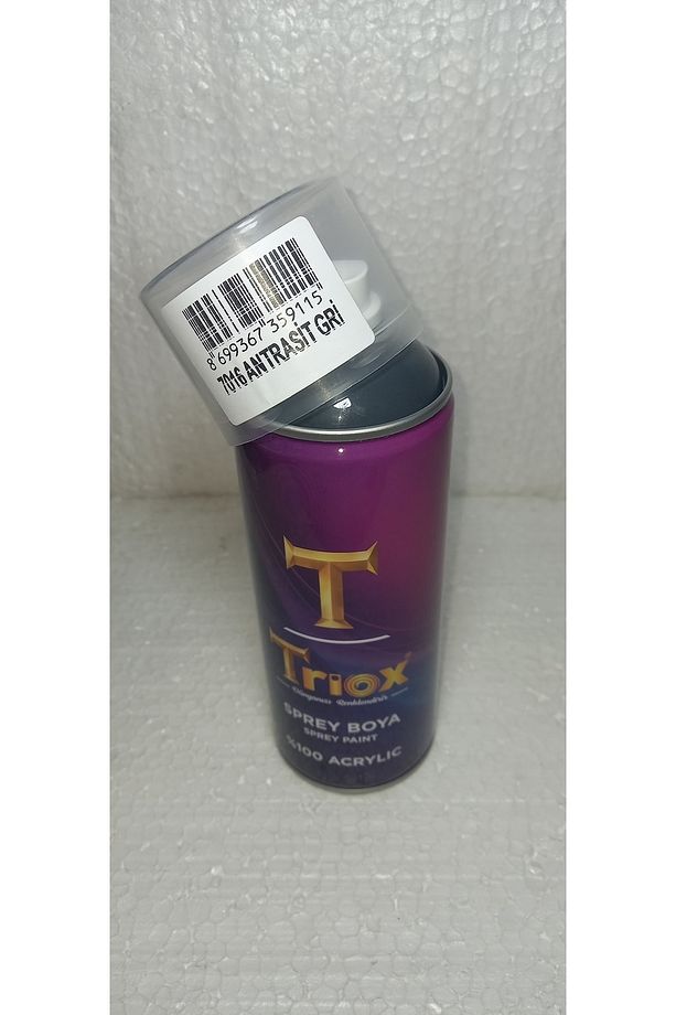 400ml %100 Akrilik Sprey Boya Tüm Renkler Antrasit Gri Ral7016 - 2