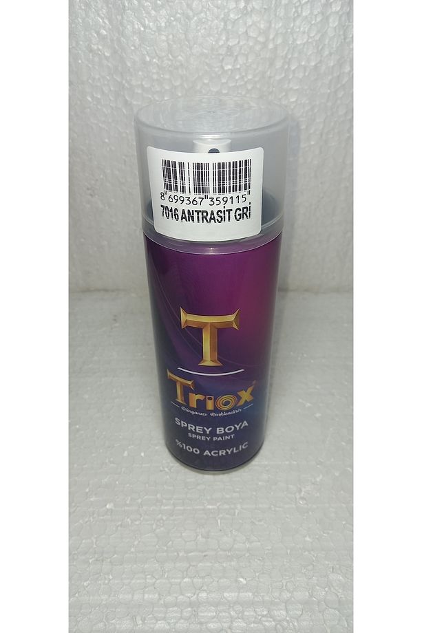 400ml %100 Akrilik Sprey Boya Tüm Renkler Antrasit Gri Ral7016 - 6