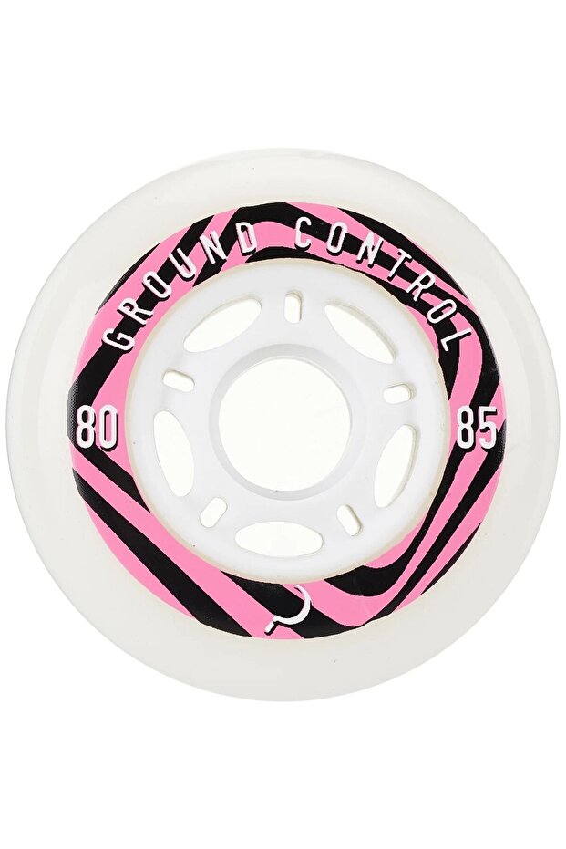 Pysch White Pink 80mm/85A 4 عجلات تزلج حضرية
