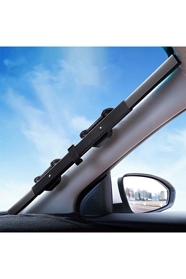 الزجاج الأمامي السيارات سيارة الدفع الرباعي شاحنة انزلاق الشمس الظل الزجاج الأمامي انزلاق الجيل الجديد ظلة معدنية - 3