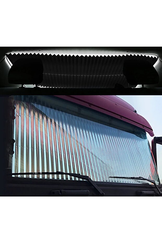 الزجاج الأمامي السيارات سيارة الدفع الرباعي شاحنة انزلاق الشمس الظل الزجاج الأمامي انزلاق الجيل الجديد ظلة معدنية - 4