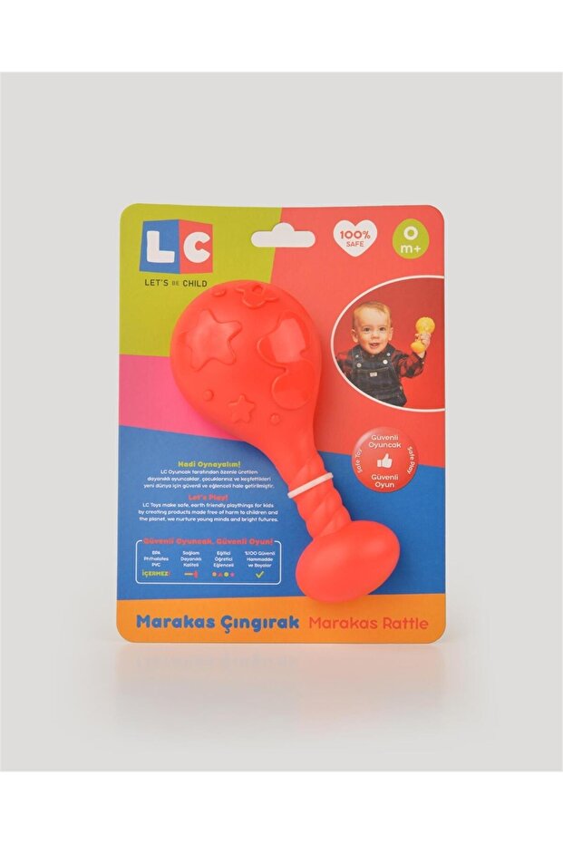 LC Red Maracas Rattle