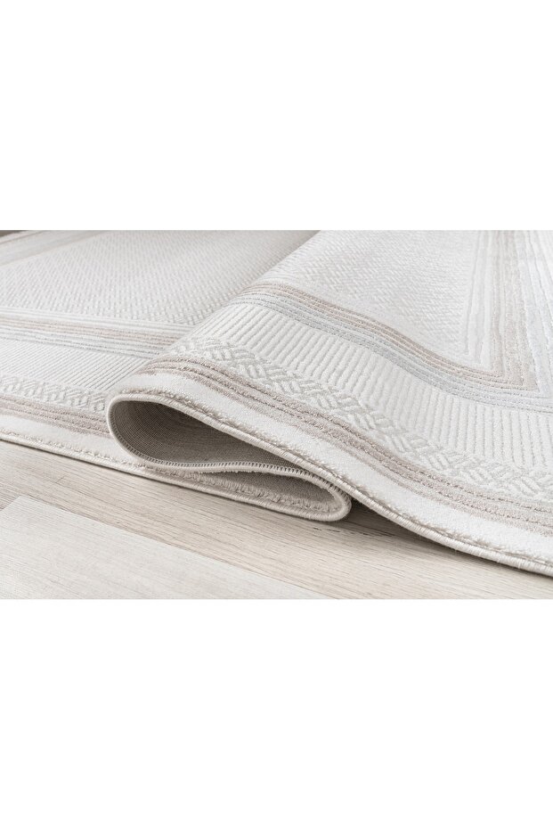 SENTO 2315C GRİ-BEJ AKRİLİK MAKİNE HALISI - 3