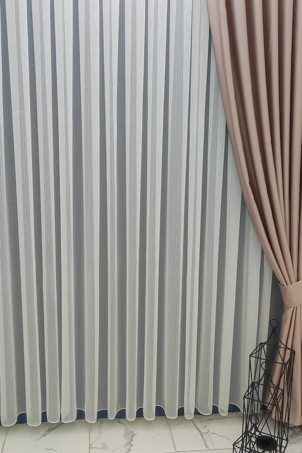 Işıltı Series New Season Quality Tough Fabric Does Not Like Iron 1x3 Closely Pleated Tulle Curtain