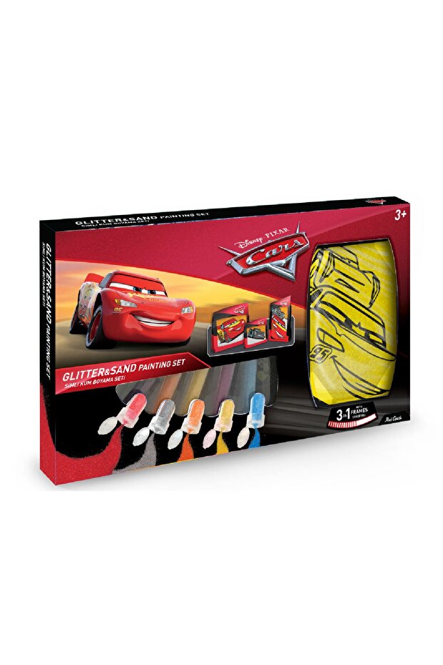 Disney Cars Framed Sand Painting Set (3 Pieces) | Educational and Fun Activity