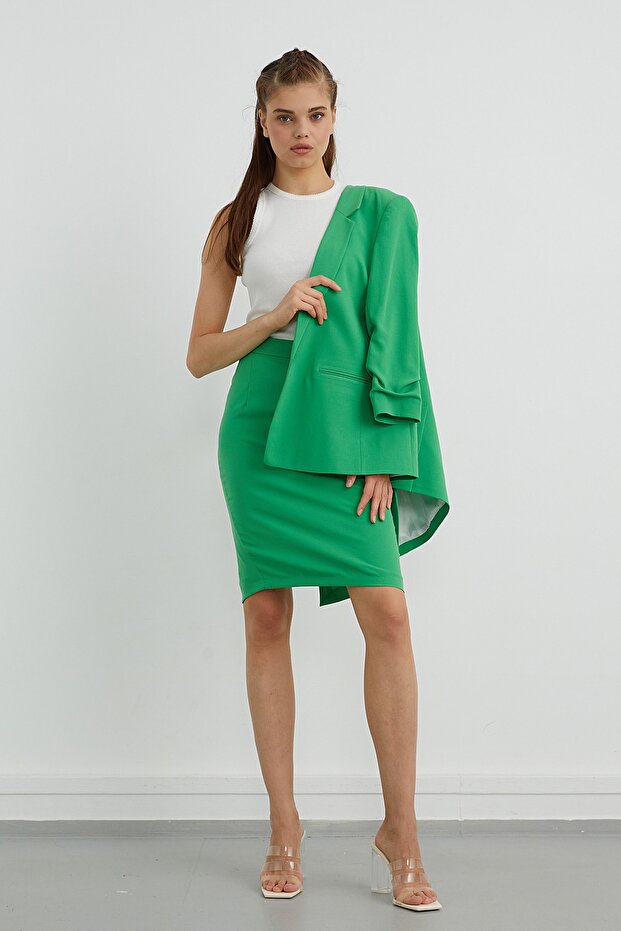 Damen-Schlitzanzugrock - 1