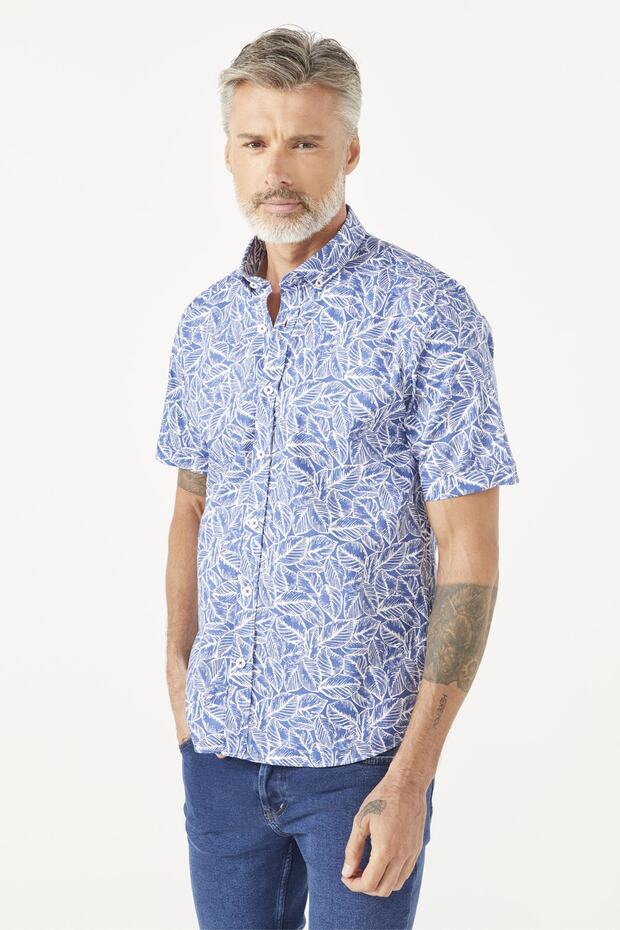 Leaf Pattern Shirt - 3
