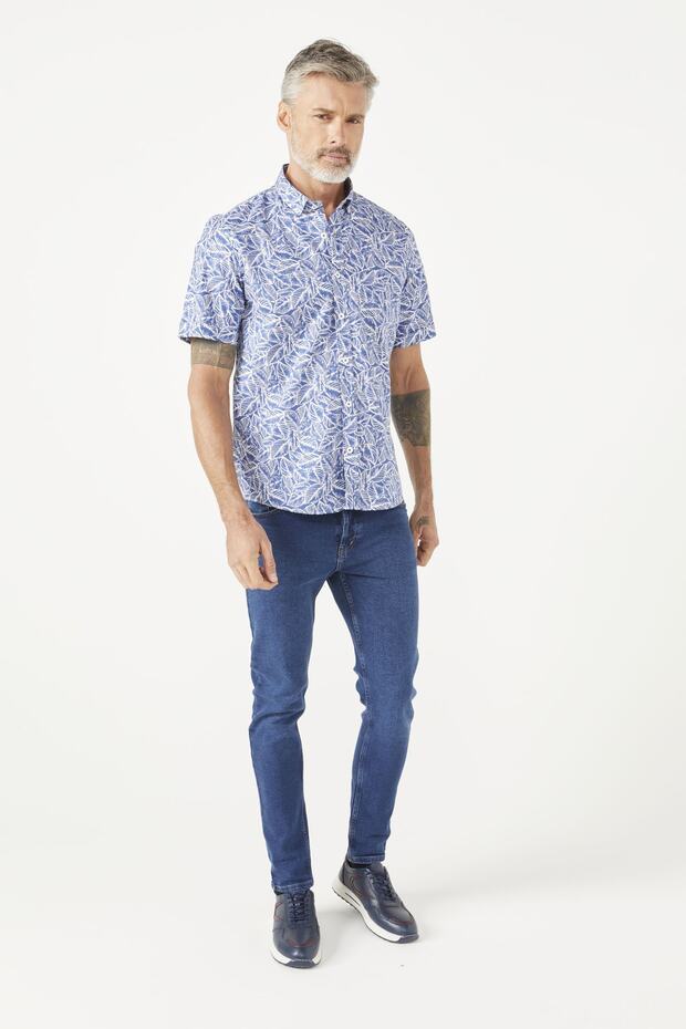 Leaf Pattern Shirt - 4