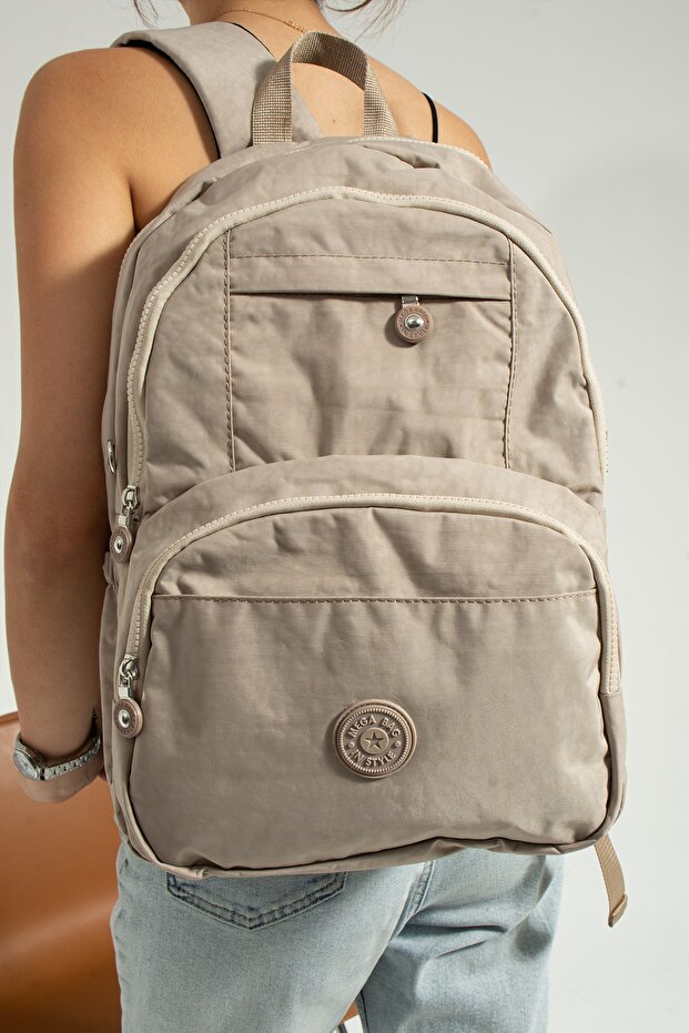 MEGA KREM KIPLING MULTI COMPARTMENT SCHOOL BAG AND DAILY BACKPACK - 5