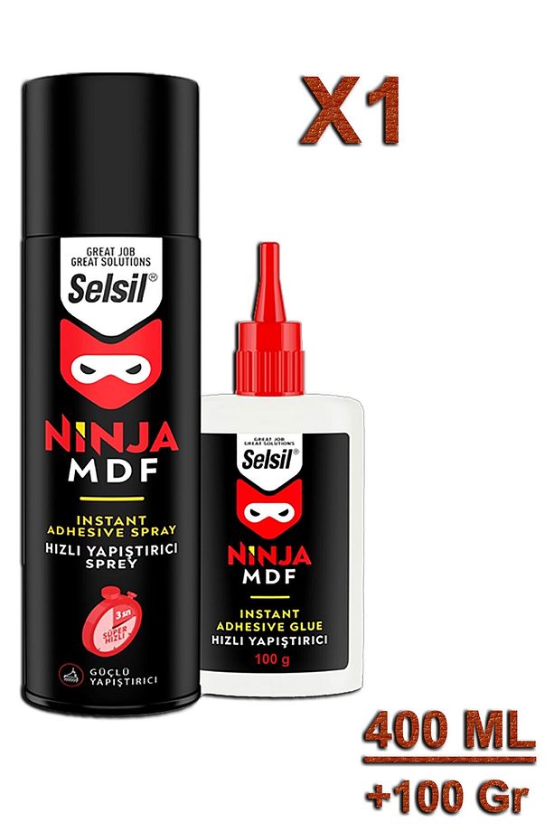 Selsil Ninja Hızlı Yapıştırıcı 400 ML+100 Gr (1 Adet) - 1