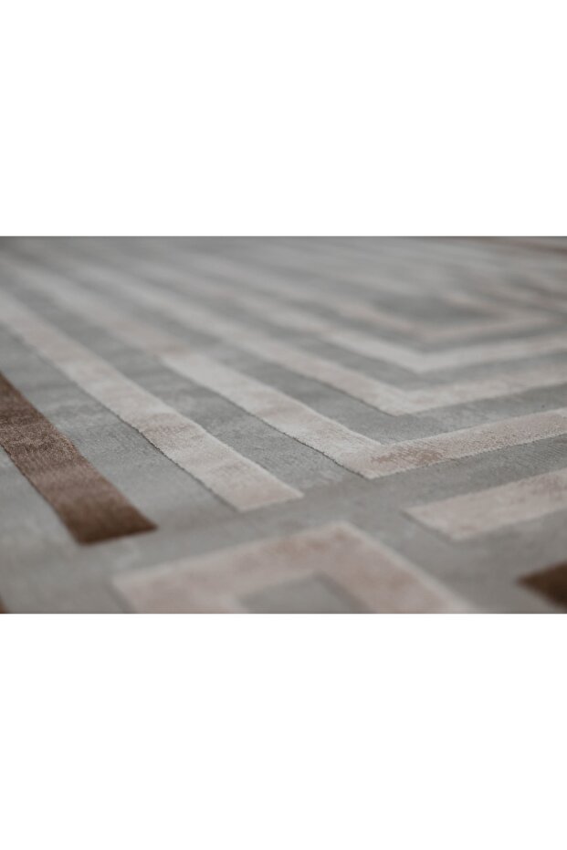 Aspendos Modern 4221k Gri-kahve Akrilik Makina Halısı - 4