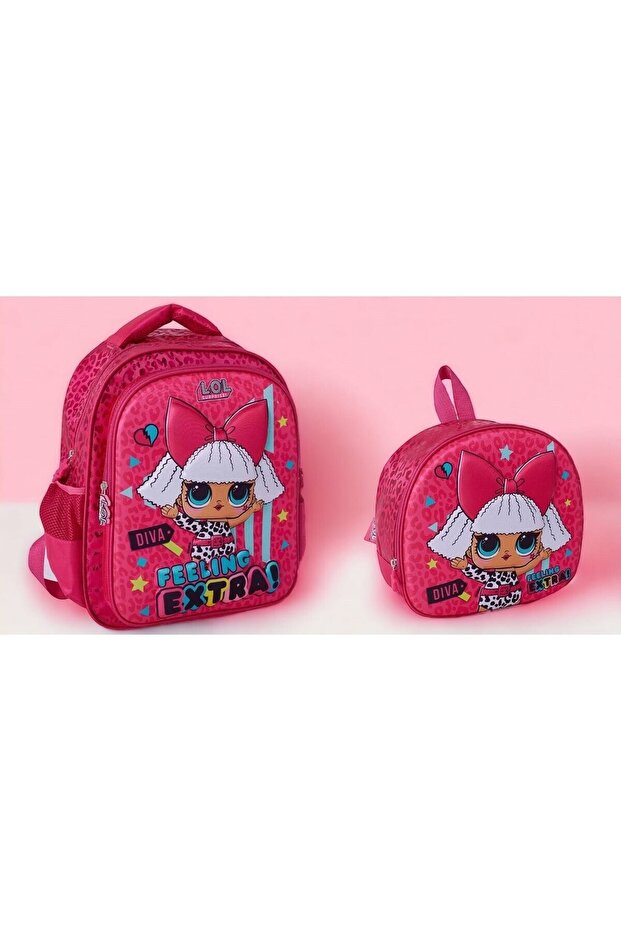 Feeling Extra School Bag and Lunch Box Embossed