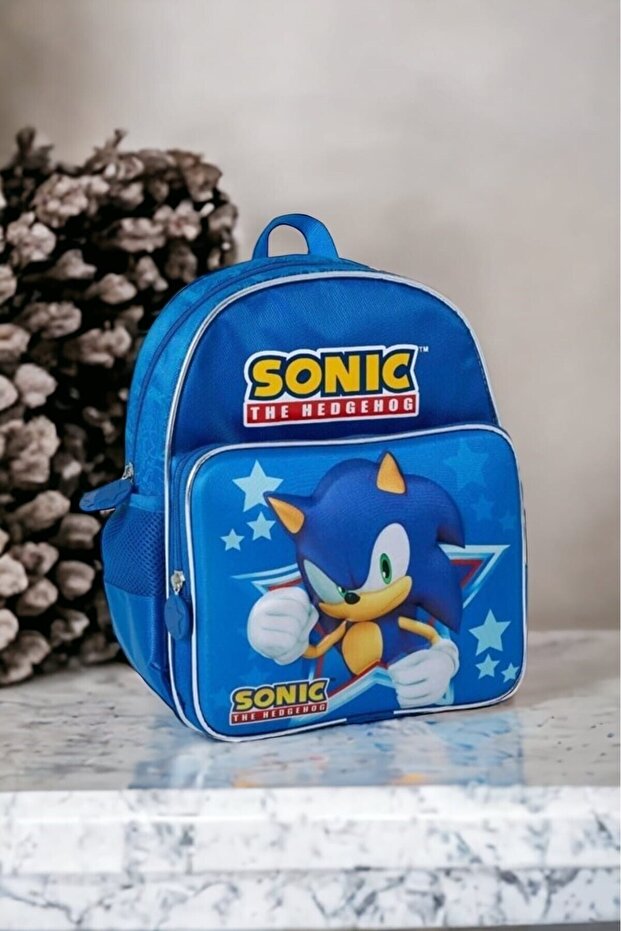 حقيبة رياض الأطفال Sonic منقوشة - 1