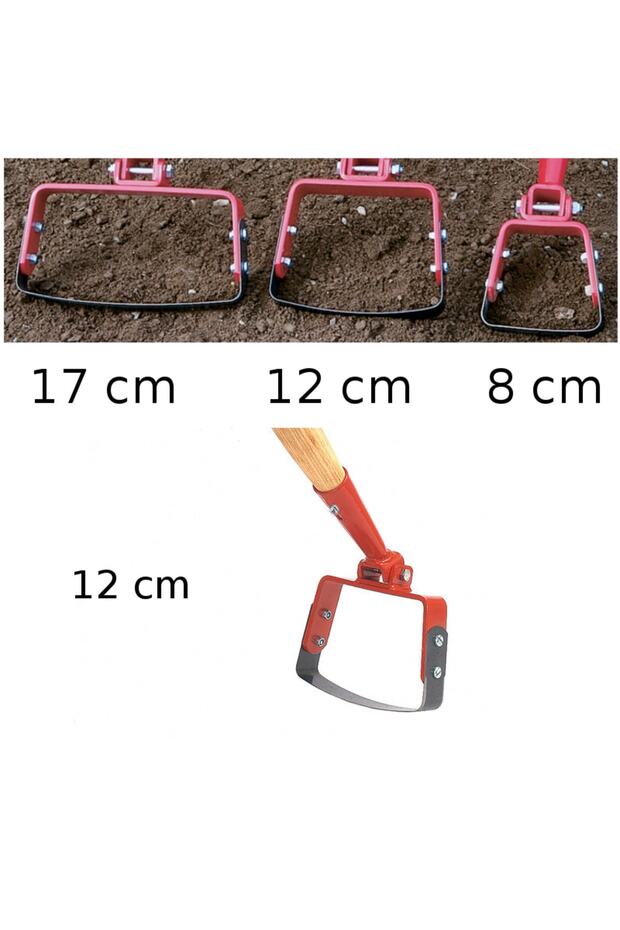 Gelgit Çapa 12 Cm Salınımlı Yabani Ot Temizleme El Çapası Saplı - 3