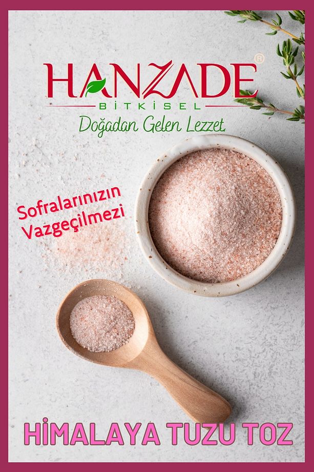Pembe Himalaya Tuzu Toz 1 Kg x 3 Adet - 8