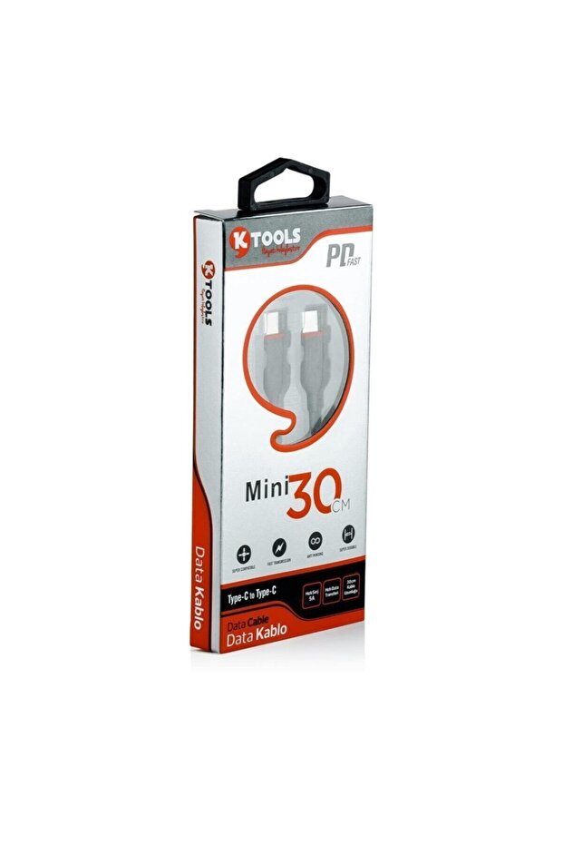 Mini Pd 30 Cm Type C Android Data Şarj Kablosu - 2