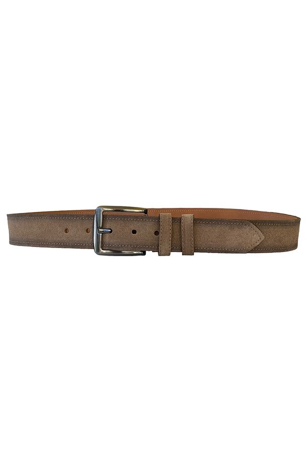 %100 Hakiki Deri Süet Vizon Rengi Kemer 4 Cm=süet.deri.4cm - 4
