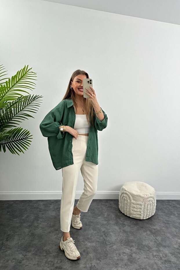 Lüx Kalite Basic Salaş Gömlek - 5