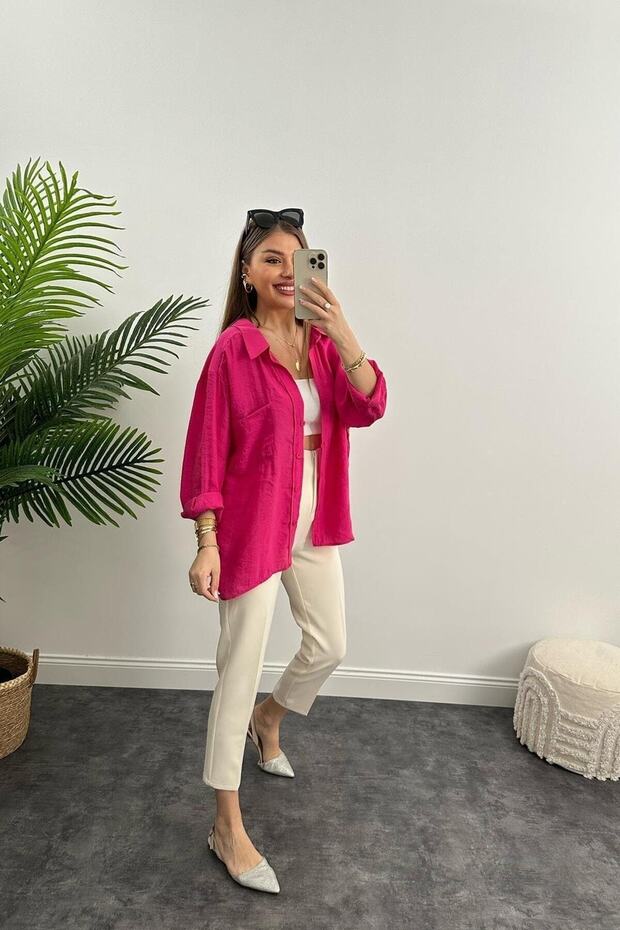 Lüx Kalite Basic Salaş Gömlek - 1