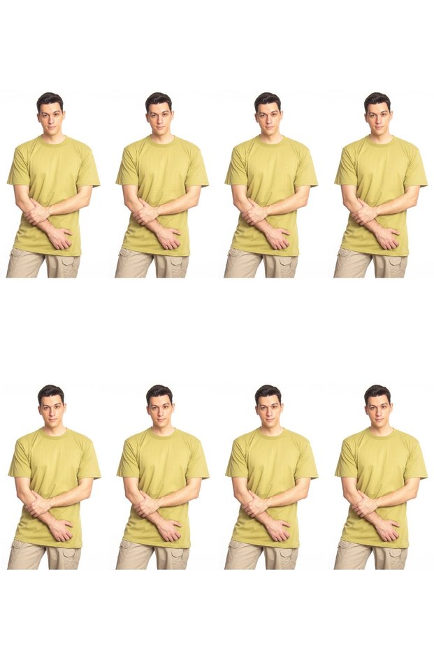 8 Li Khaki Color Paid Beginner Soldier Set 100% Cotton Undershirt