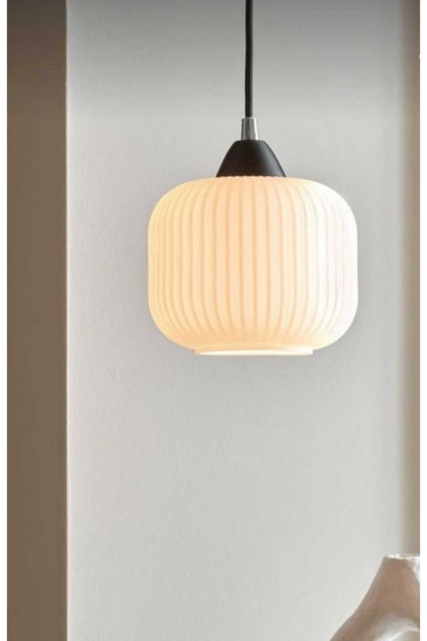 Mylights Tekli Sarkıt Opal Beyaz Avize Mutfak Salon Koridor Yatak Başı Oturma Odası - 1