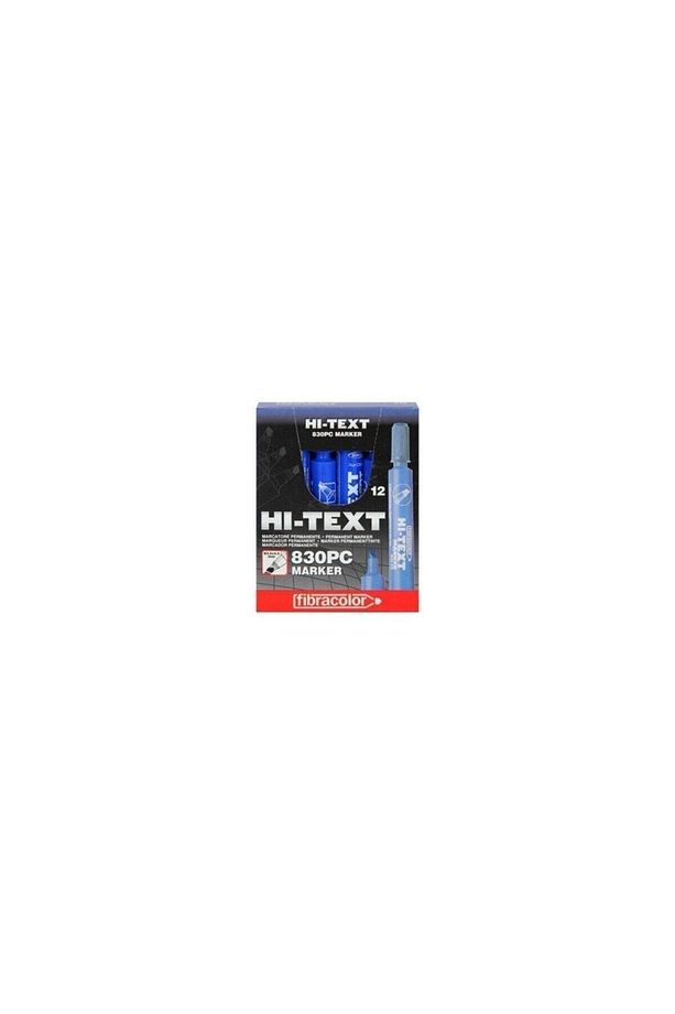 Hi-text Hı-text Permanent M. Kesik Uçlu Mavi 830pc 12'li - 1
