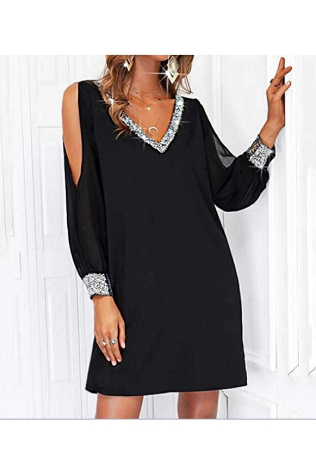 Rochie de seara cu paiete - 1