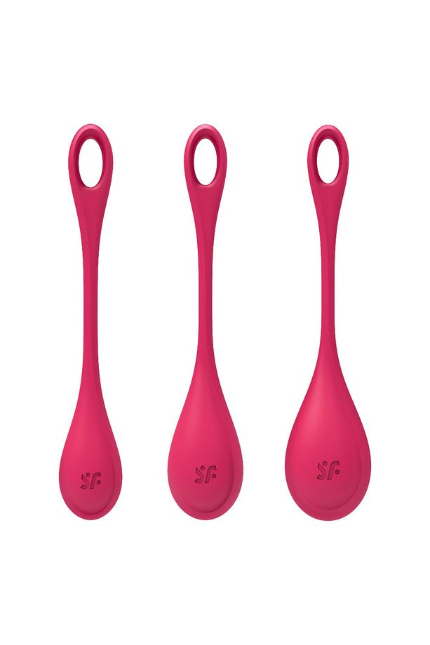 Yoni Power 1 Red Silikon 3 Adet Kegel Egzersiz Top Seti - 2