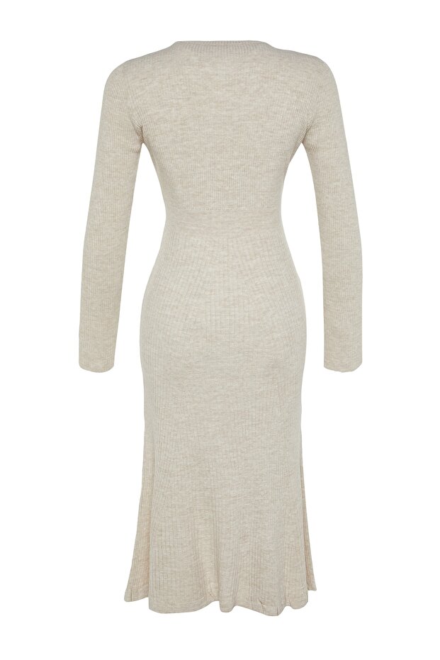 Stone Midi Knitwear Crew nyakú ruha TWOAW21EL0422 - 8