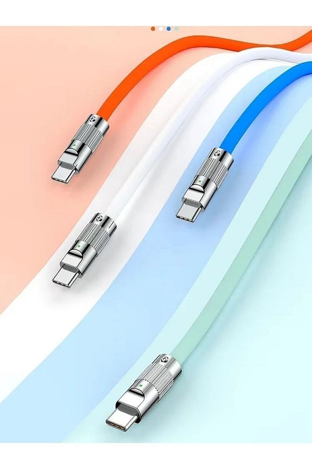 USB To Type-C 120W 6A Turbo Hızlı Şarj ve Data Kablosu Samsung Xiaomi Android Uyumlu Esnek Kopmaz - 4