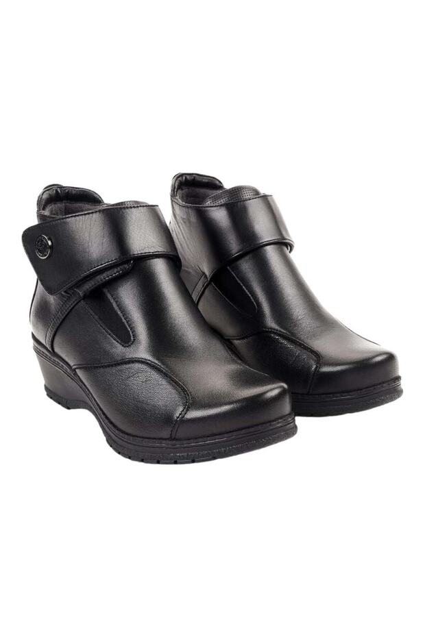 25651-K Vionic Siyah Kadın Comfort Deri Hallux Bot - 2