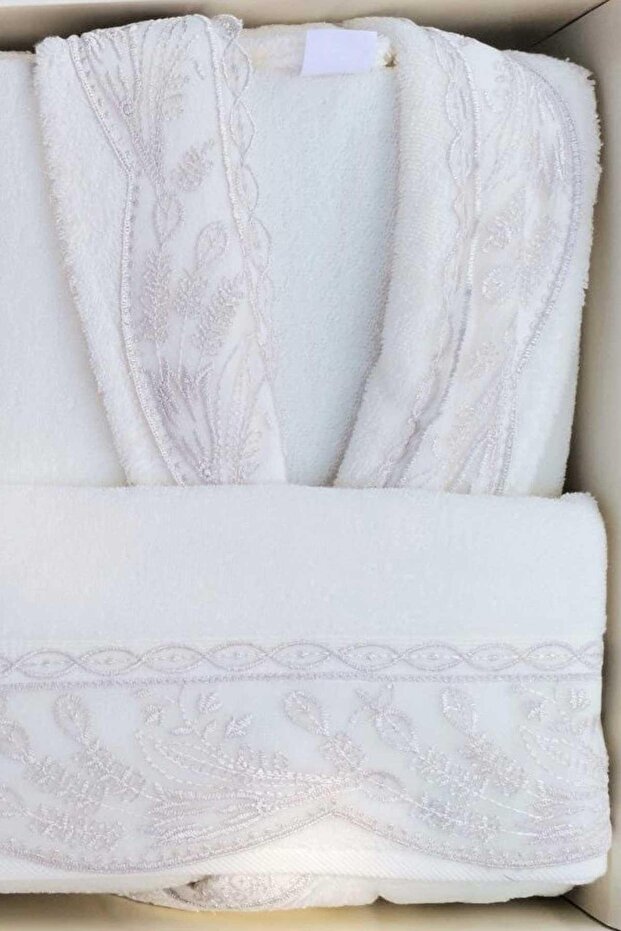 Ruby Aile Bornoz Seti Bej-Krem/Bej - 3