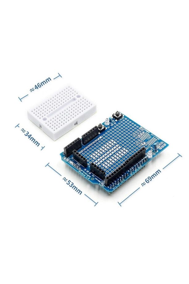 Arduino Uno R3 Proto Sheild Mini Breadboard - 1