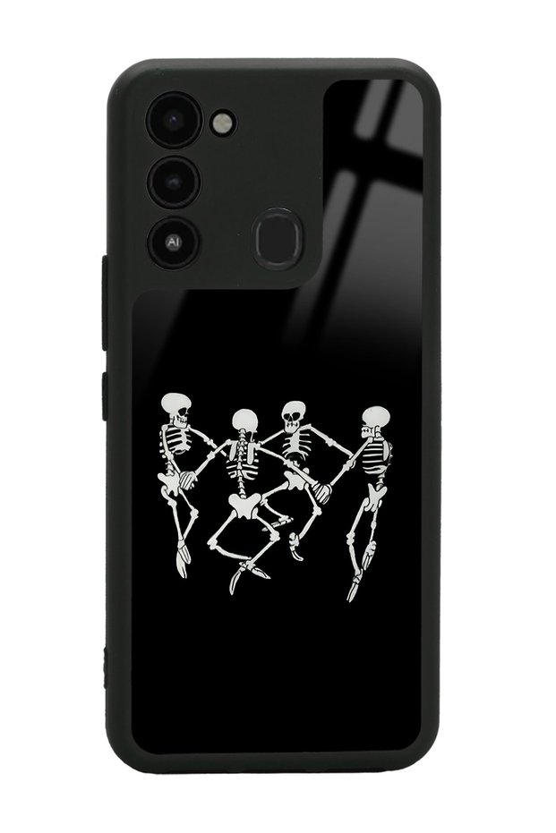 Tecno Spark 8C Dancer Skeleton Design Glossy Phone Case