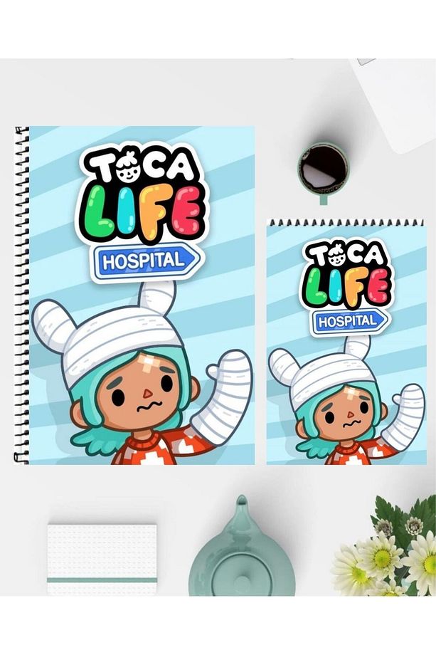 Toca Life World A5 Defter ve A6 Not Defteri Özel Tasarım Çizgisiz Defterler - 1