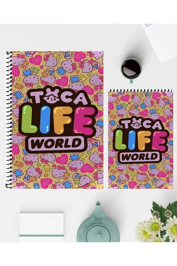 Toca Life World A5 Defter ve A6 Not Defteri Özel Tasarım Çizgisiz Defterler - 3