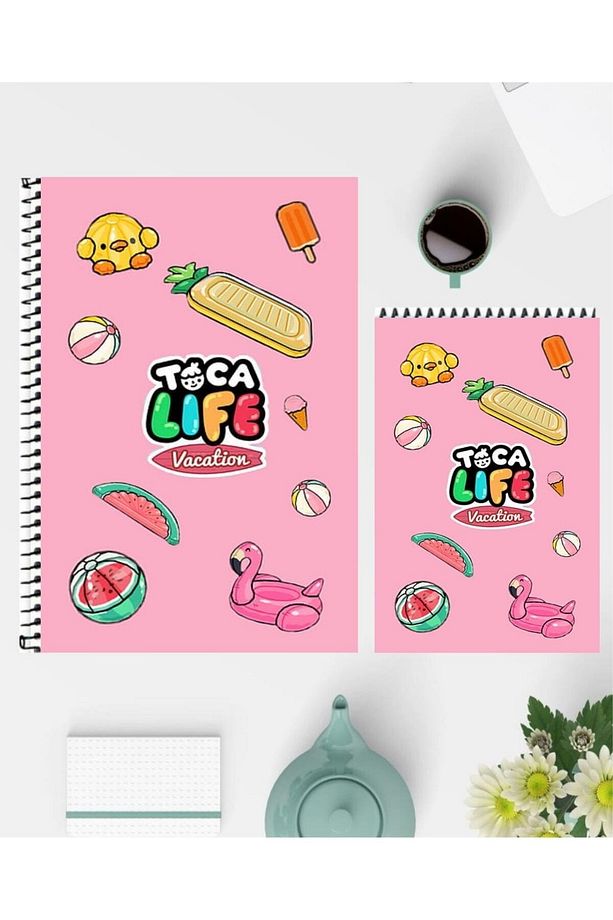 Toca Life World A5 Defter ve A6 Not Defteri Özel Tasarım Çizgisiz Defterler - 3